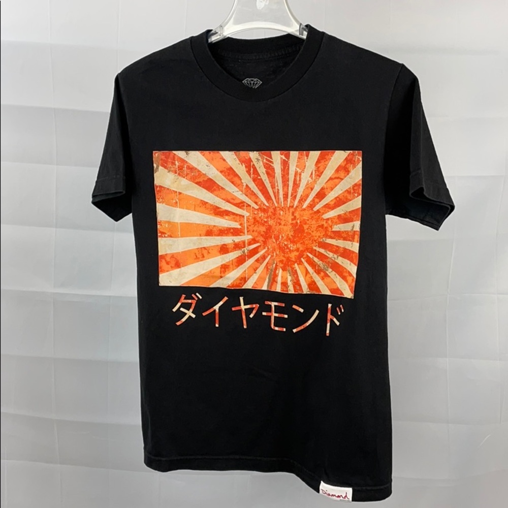 Diamond Black & Orange Tee
